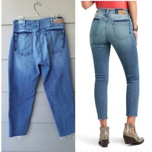 Ariat Womens Boyfriend Bombshell Jordana Straight High Rise Ankle Jeans Sz 30 10